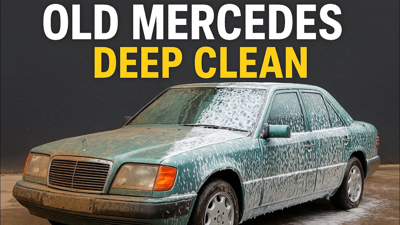 SU YEŞİLİ MERCEDES YIKADIK Super Dirty Car Deep Clean | Satisfying Foam Wash ASMR