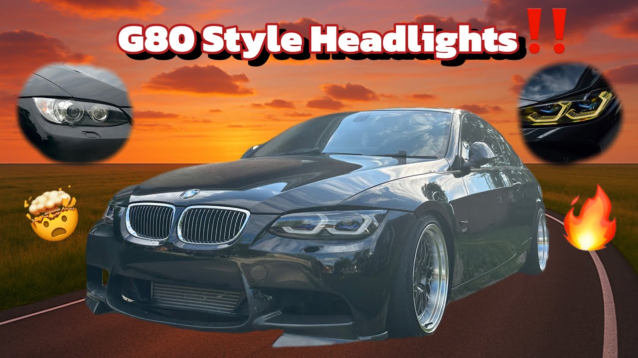 I Put G80 Style Headlights on My E92 and It Looks INSANE! 🔥🔥😳