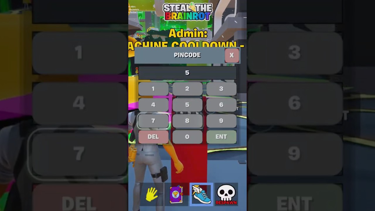 SECOND CODE ADMIN ABUSE STEAL THE BRAINROT FORTNITE 24 JANUARY SKIP TIME MACHINE NEW CODE #fortnite