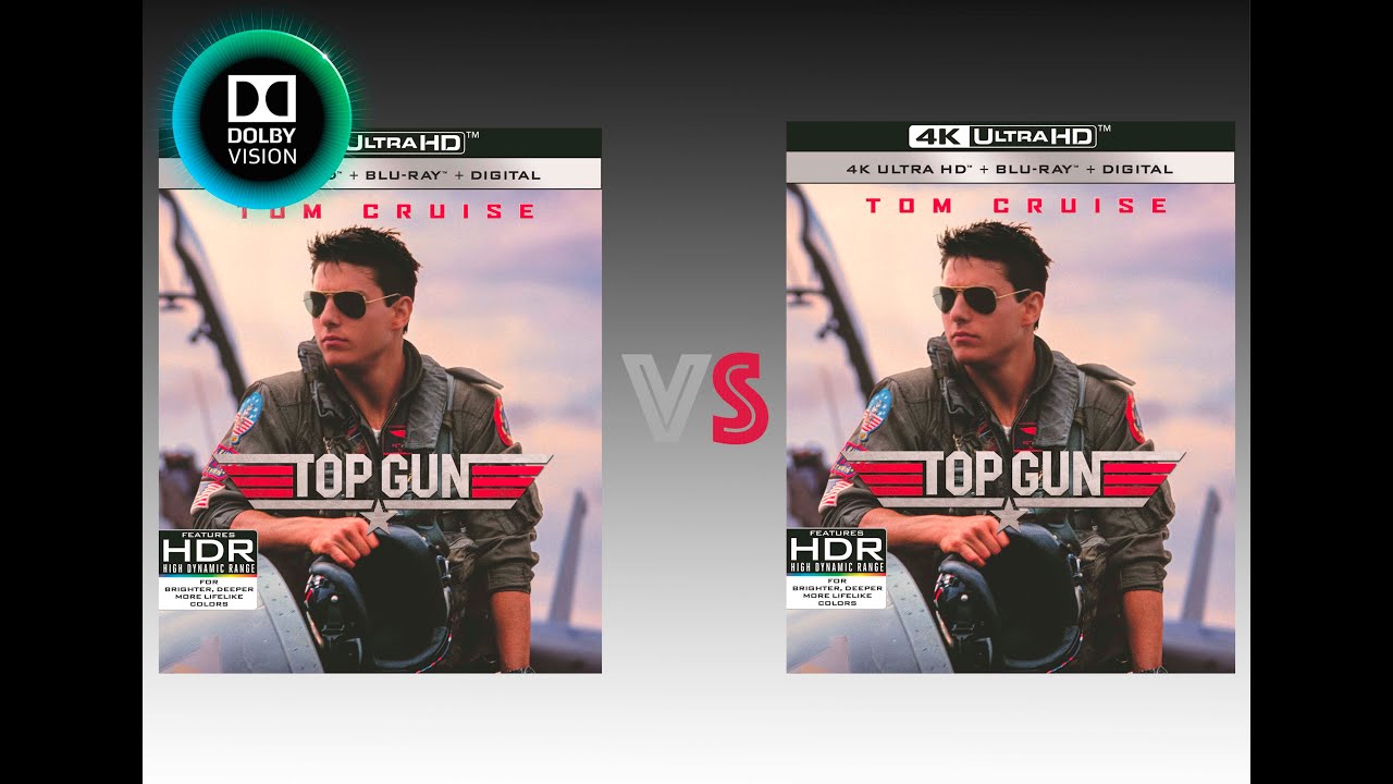 ▶ Comparison of Top Gun 4K (4K DI) Dolby Vision vs Regular Version
