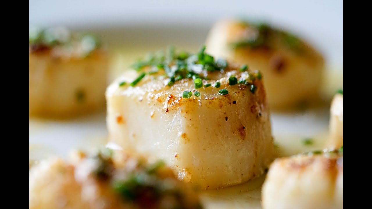 Saint jacques sautées au beurre noisette