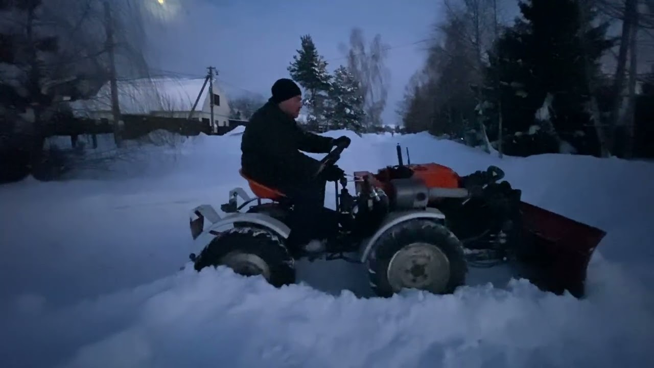 снегоуборочная миссия и испытания рулевого