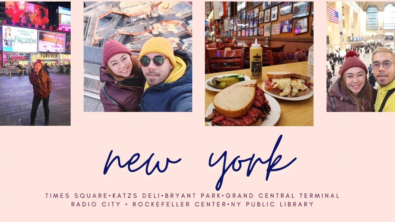 HELLO NYC!! Times Square and Katzs Deli! | Kim Fern