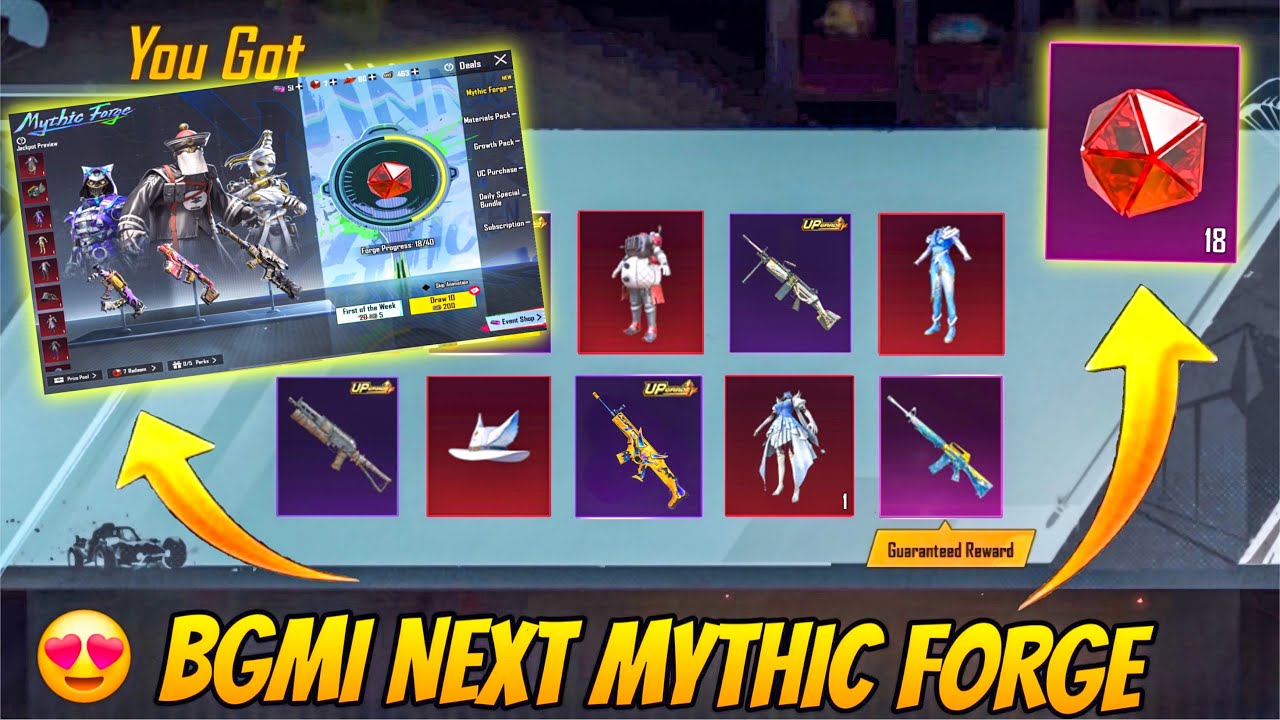 😍FREE UPGRADE M16A4 SKIN IN MYTHIC FORGE ??? BGMI 4.1 UPDATE MYTHIC FORGE ITEMS ??? @ParasOfficialYT
