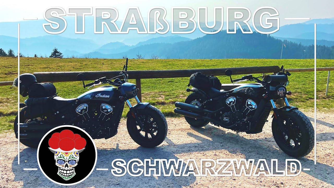 Motorradtour Schwarzwald Straßburg - 03/2022 - Indian Scout Bobber