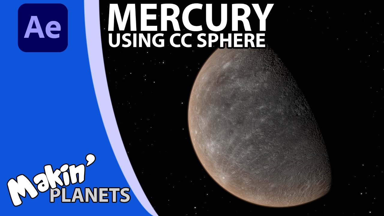 Make a 3D planet Mercury using CC Sphere