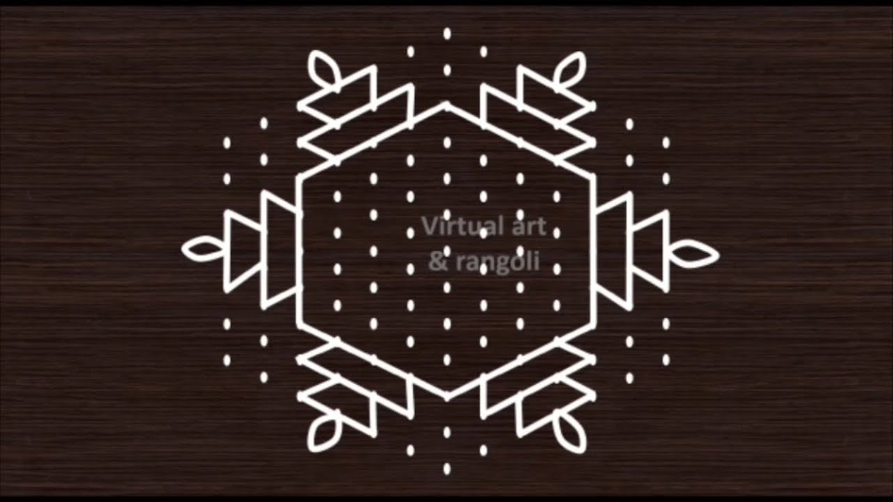 13 to 7 dots rangoli|13 to 7 chukki rangoli |13 to 7 dots kolam| 13 to 7 chukkala muggulu |#2022