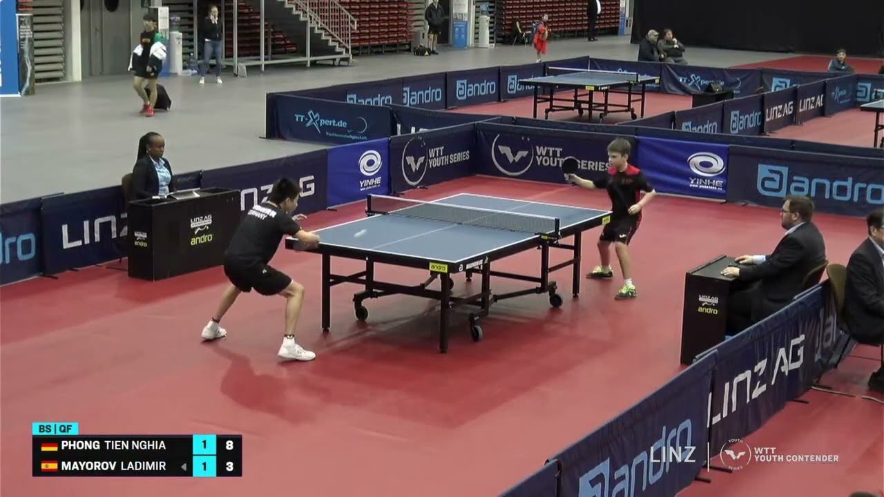 Tien Nghia Phong (GER) vs Ladimir Mayorov (ESP) | U15 QF | 2025 WTT Youth Contender Linz