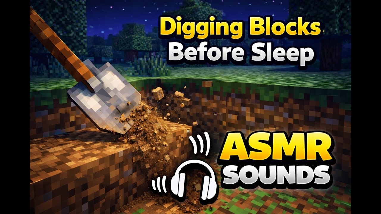 Deep Minecraft ASMR | Mining & Digging Sounds (No Talking)