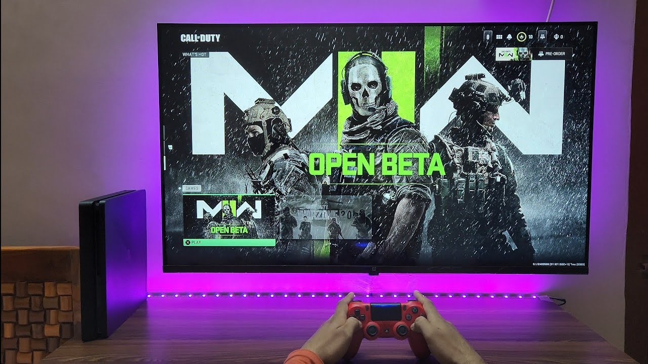 COD MW2 Open Beta Gameplay PS4 Slim (1080P HDR 60FPS)