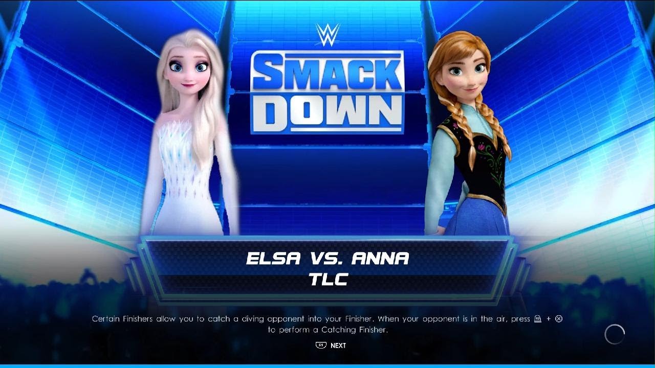 WWE 2K22 ANNA VS. ELSA (TLC MATCH)