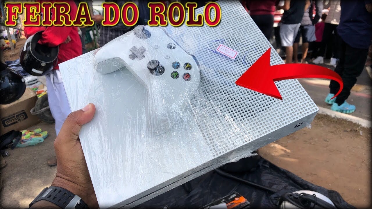 XBOX ONE S NO PLÁSTICO | FEIRA DO ROLO