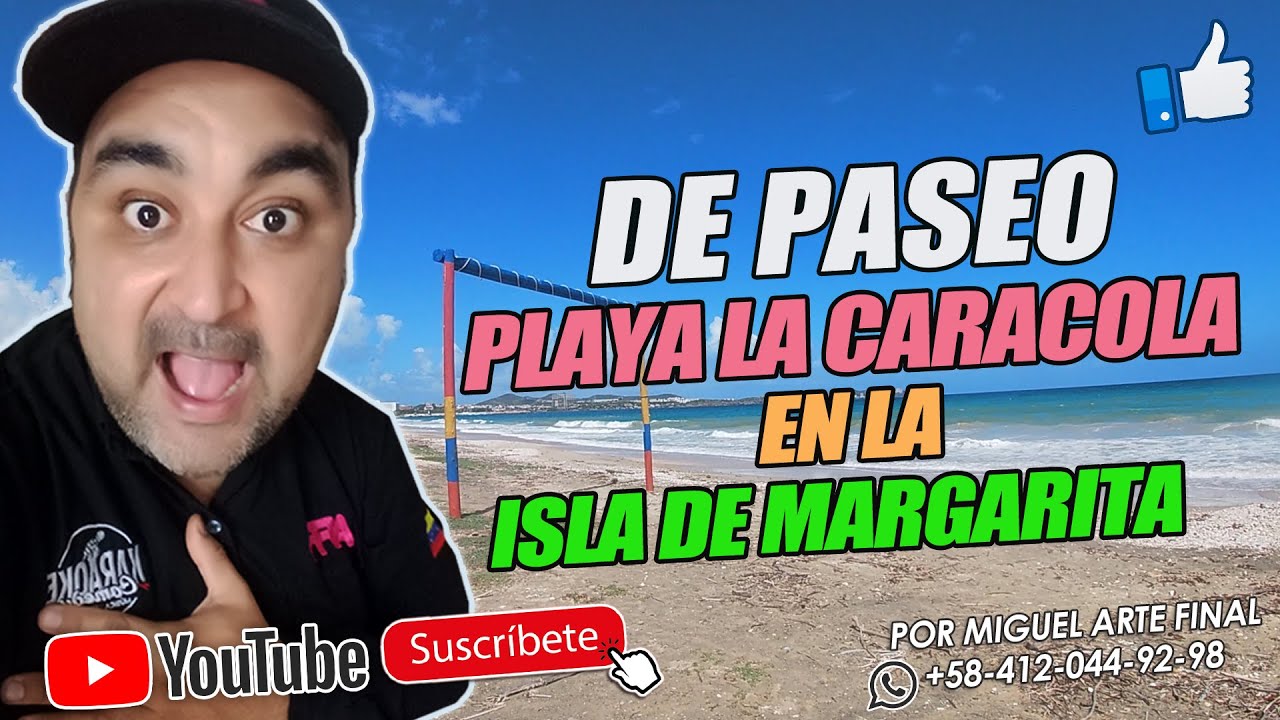¿Cómo En Miami? Una playa Para Hacer Ejercicios LA CARACOLA En La Isla de Margarita