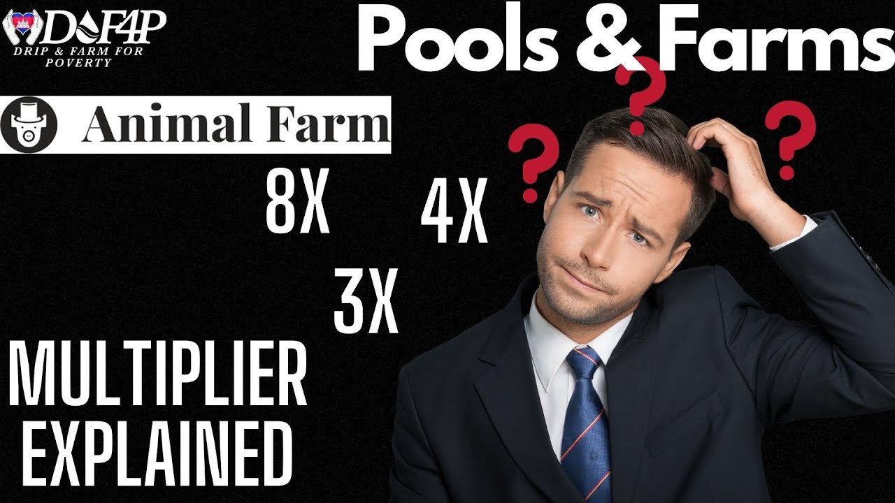 Drip Network Animal Farm Dog token pools and farm multiplier explained