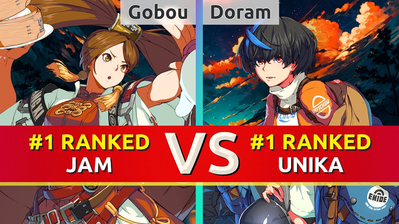 GGST 2.00 ▰ Gobou (#1 Ranked Jam) vs Doram (#1 Ranked Unika). High Level Gameplay