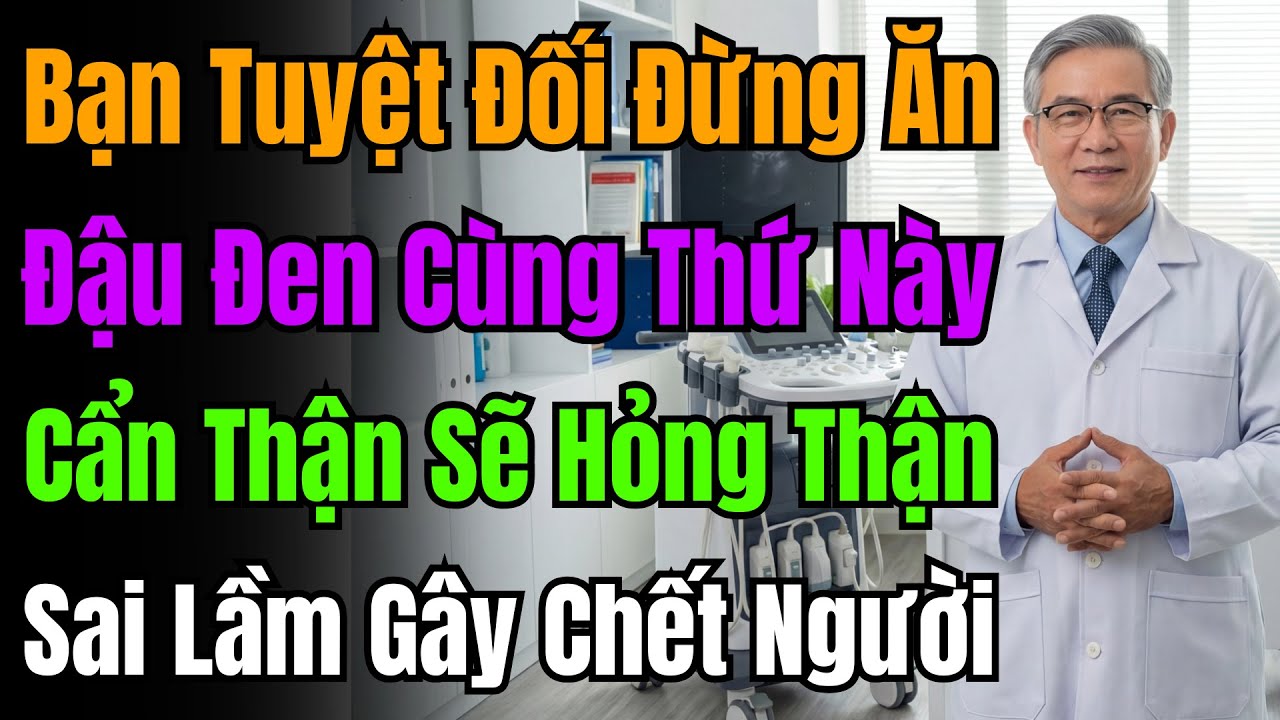 Ăn Đậu Đen Với 3 Thứ Này Cực Độc, Nguy Cơ Suy Thận Cấp Tăng Vọt Chỉ Sau Một Đêm Duy Nhất.