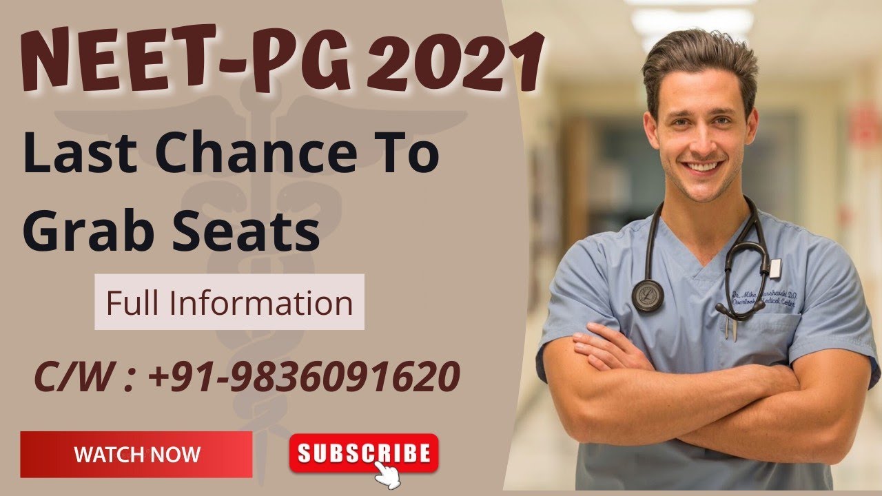 MD/MS Admission 2021 | NEET-PG | Last Chance | Grab Your Seat Now |