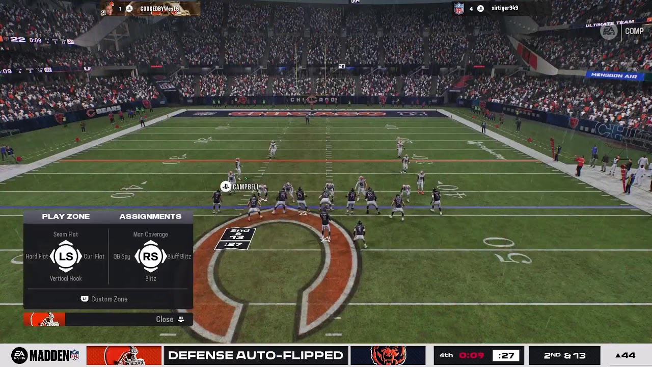Madden cooking lets hit 10 follows
