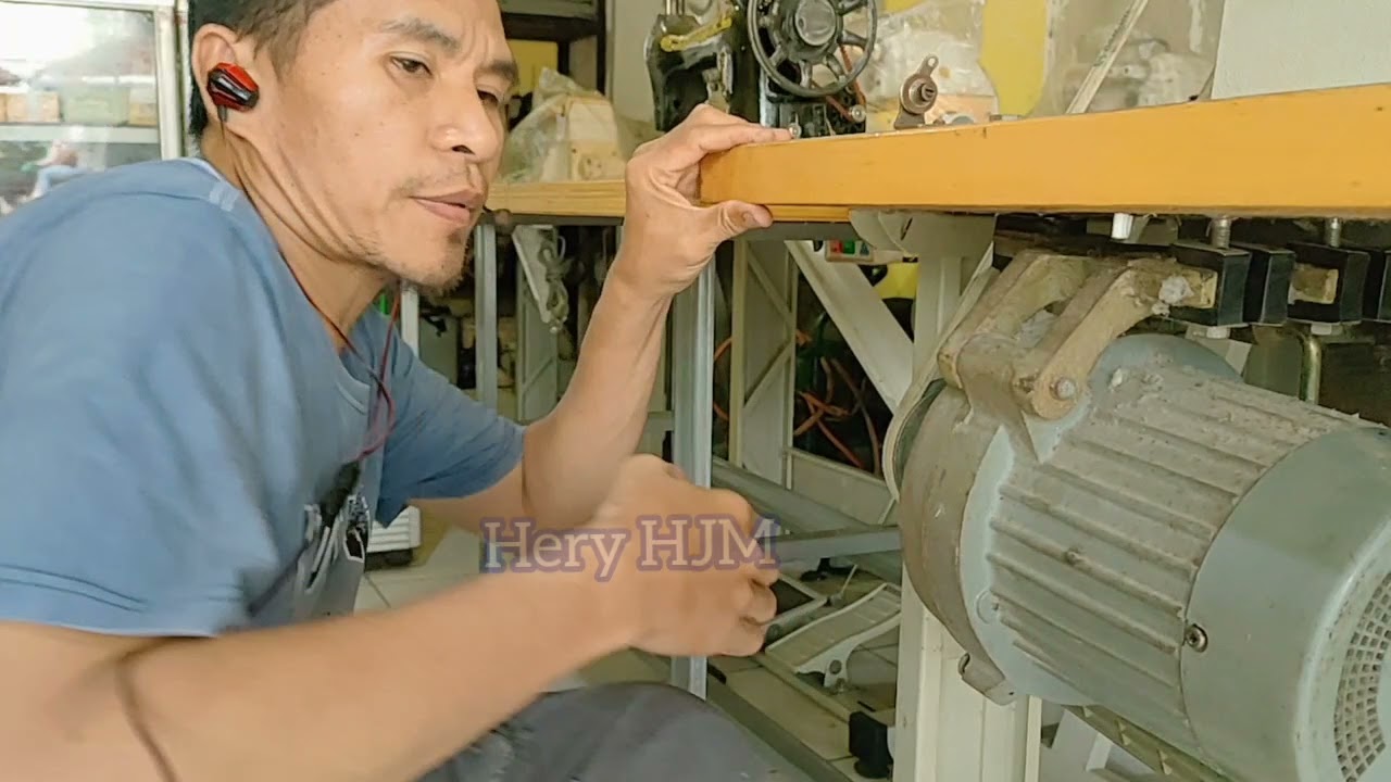 cara pasang dan lepas dinamo mesin jahit