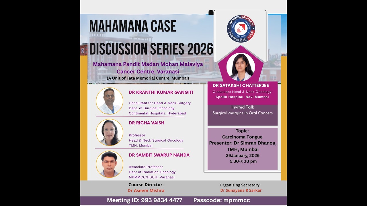MPMMCC VARANASI CASE DISCUSSION MEETING TO BE HELD FROM 5.30 PM 29/01/2026