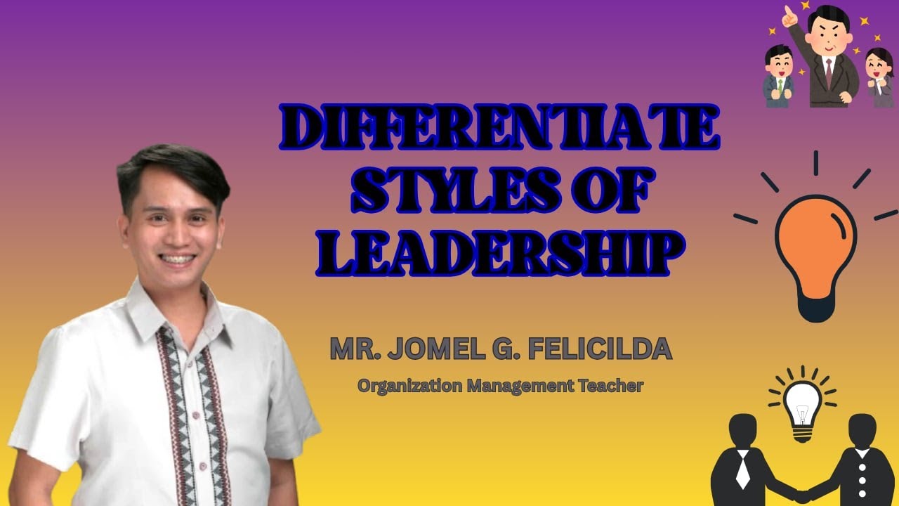 Differentiate styles of leadership