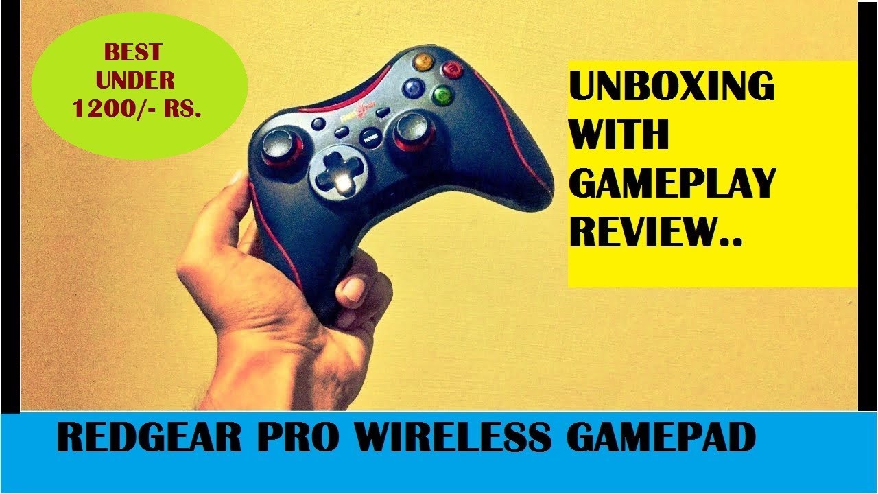 RED GEAR PRO WIRELESS GAMEPAD UNBOXING & REVIEW- UBR