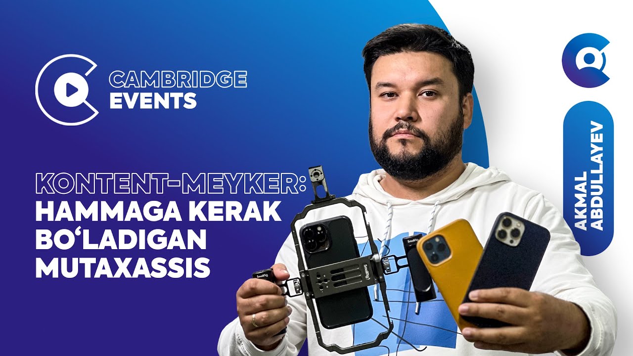 Kontent-meyker: hammaga kerak bo'ladigan mutaxassis - Akmal Abdullayev