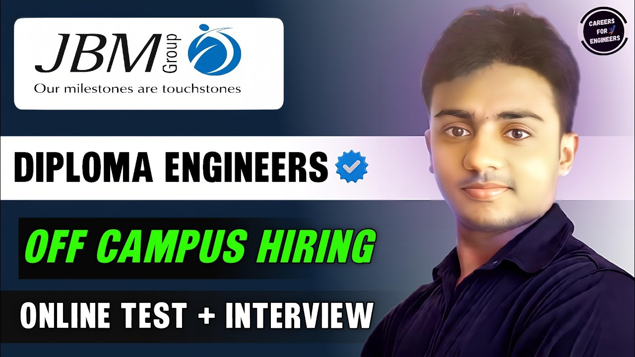 JBM Group is Hiring 2026। Diploma Engineers। Permanent Job। Diploma Jobs 2026। 