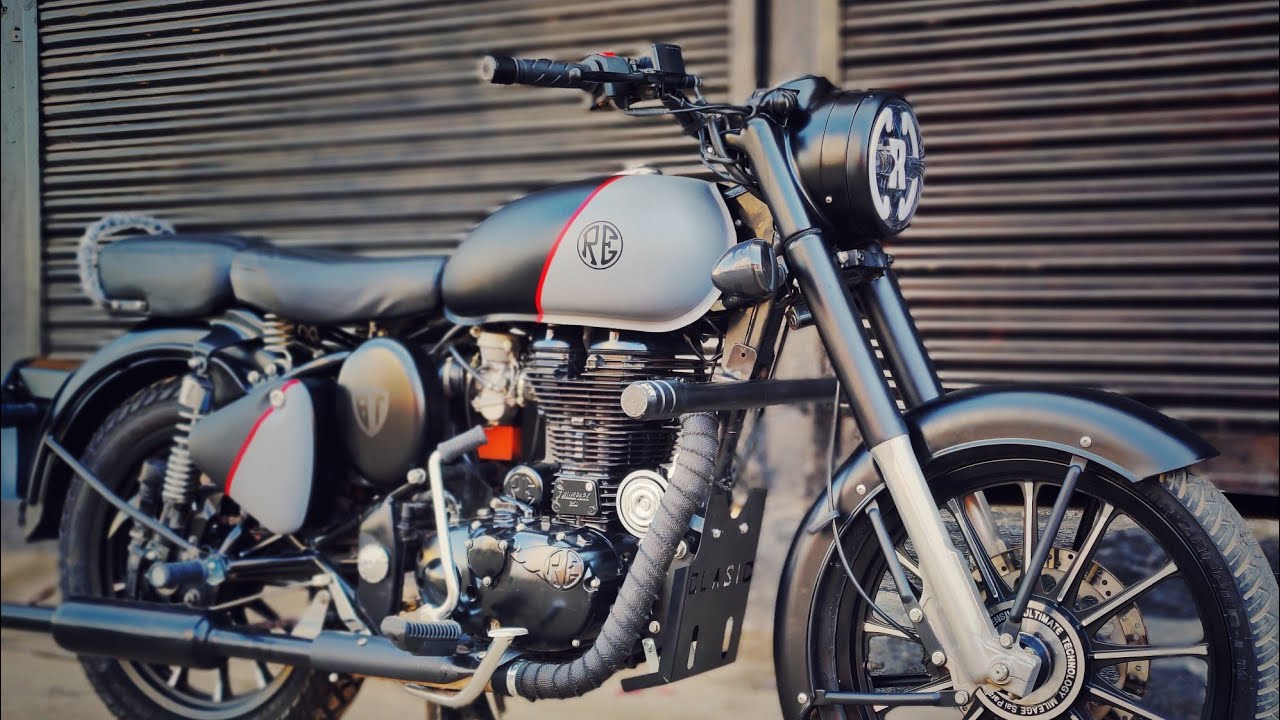 Royal Enfield duel Tone colour modified  |Royal Enfield classic 350 modification @BulletTower