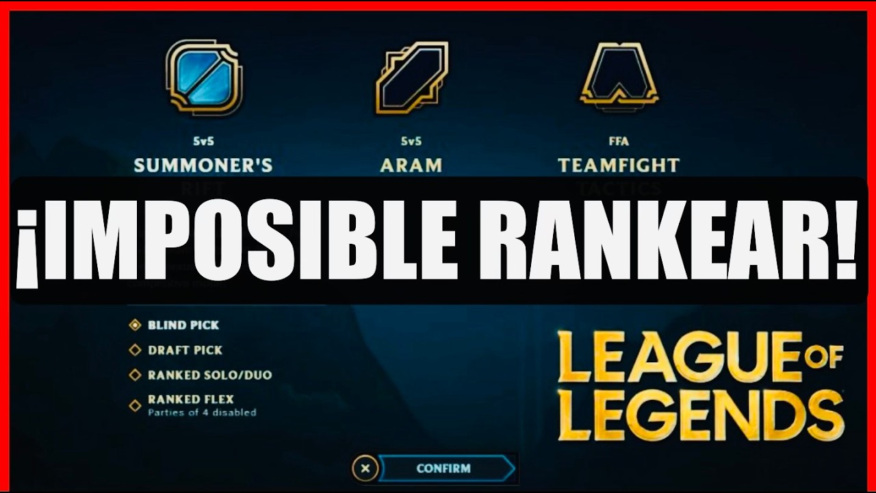 RIOT NO QUIERE QUE SUBAS DE DIVISIÓN!! POR ESTO NO PUEDES SUBIR TU ELO EN LOL 😱 LEAGUE OF LEGENDS