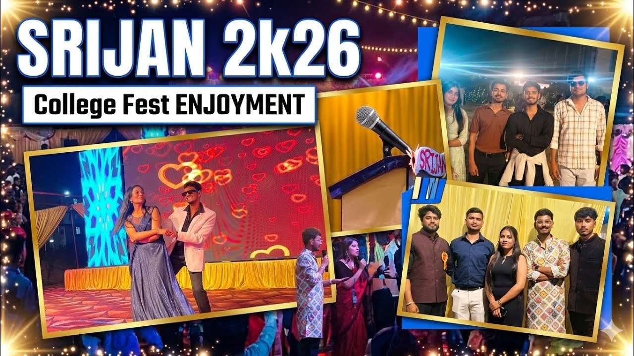 College fest celebration | srijan 2k26 ❤️ #spidera7 #vlog #dailyvlog #youtube