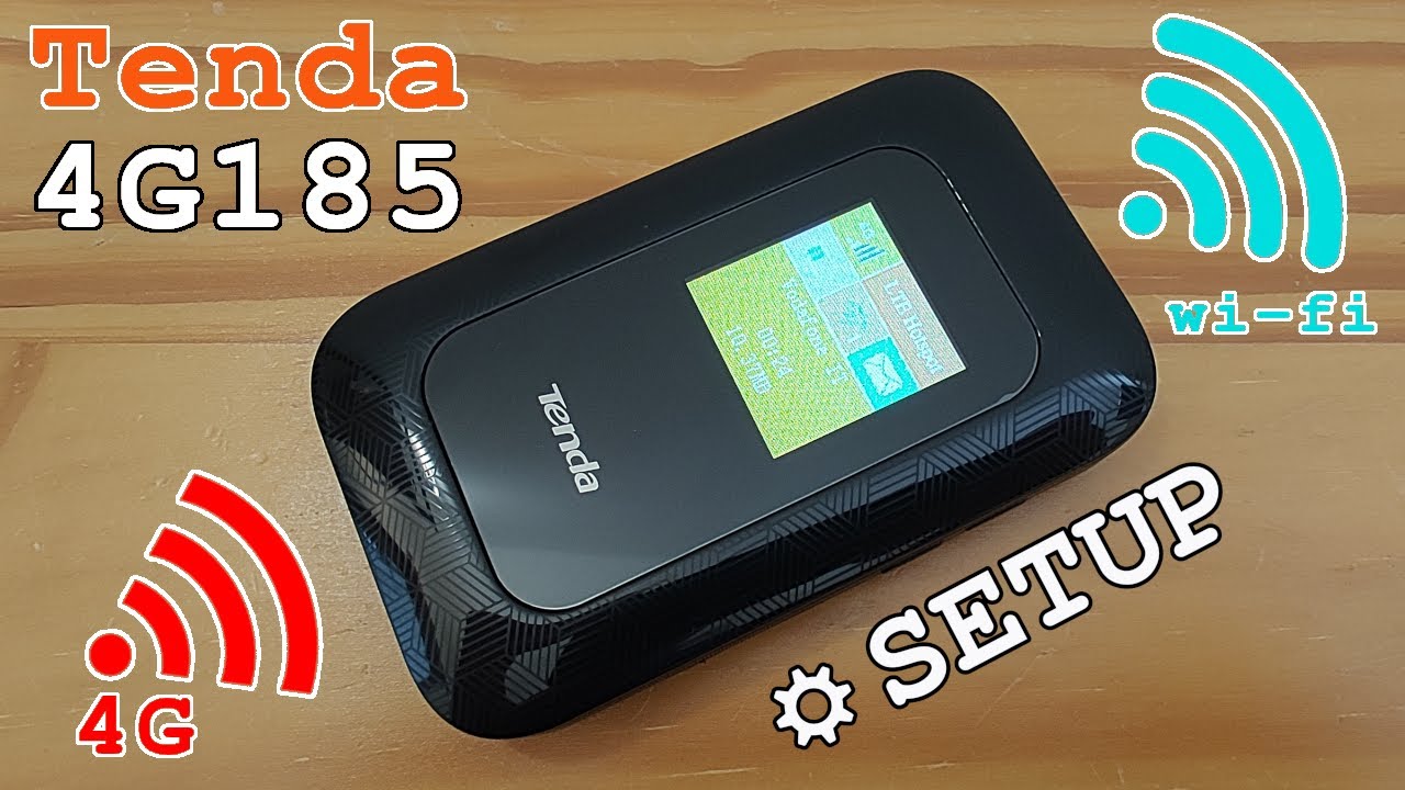 Tenda 4G185 mobile 4G router Wi-Fi • Unboxing, installation, configuration and test