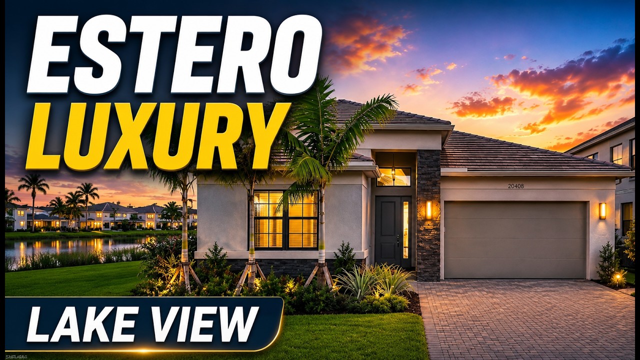 Estero FL Newer Home in RiverCreek | Lake View & Resort Amenities