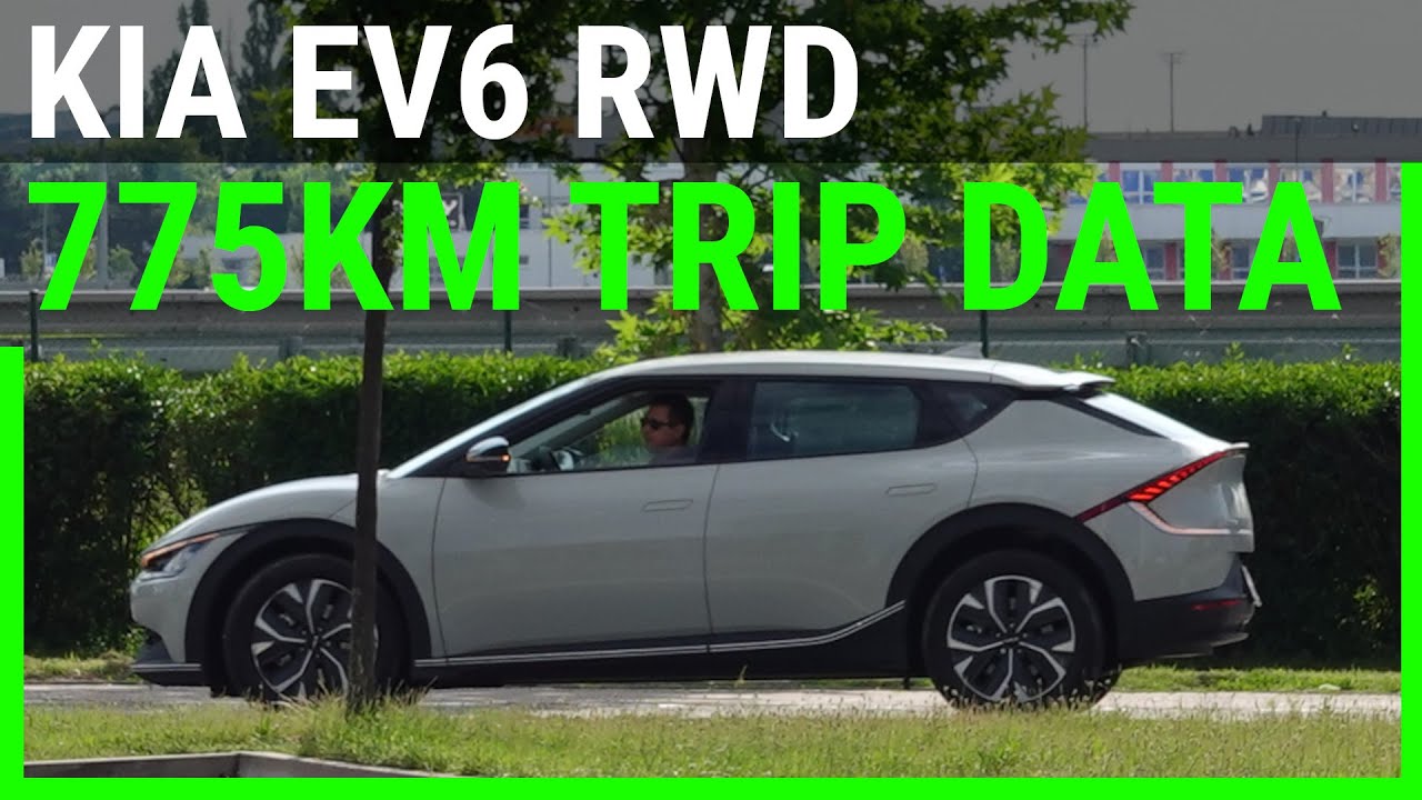 KIA EV6 77,4kWh RWD | 775km roadtrip | OBD2 projection