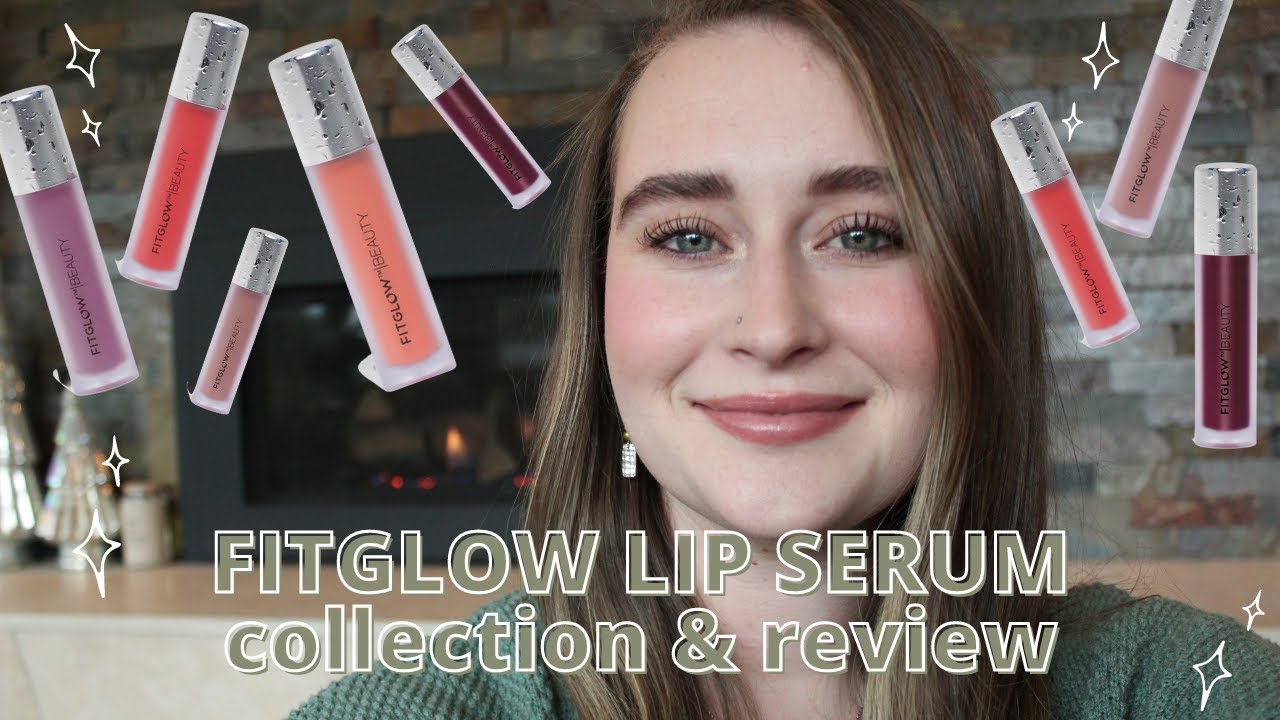 FITGLOW BEAUTY LIP SERUM | LIP SWATCHES & COLOR COMPARISON | Organic & Clean Beauty