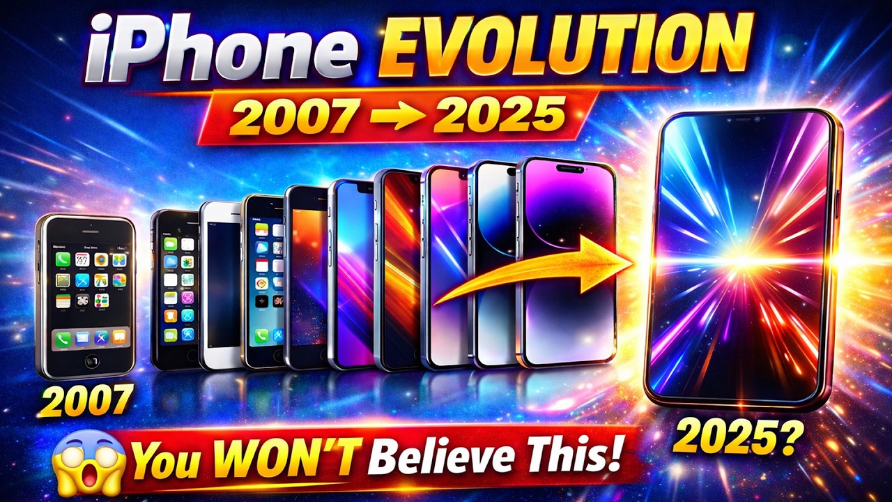 The Shocking Evolution of iPhone Every Model from 2007 to 2025 Revealed! | Smartphone Evolution