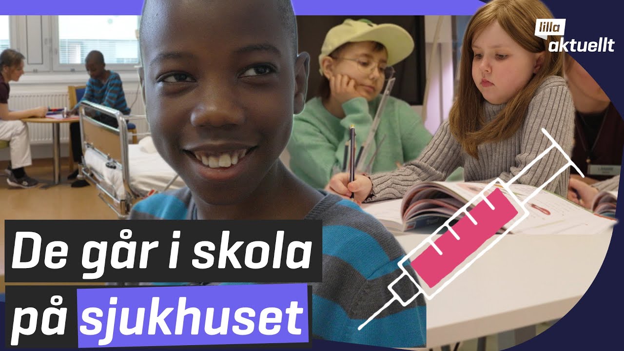 De går i skolan på sjukhuset