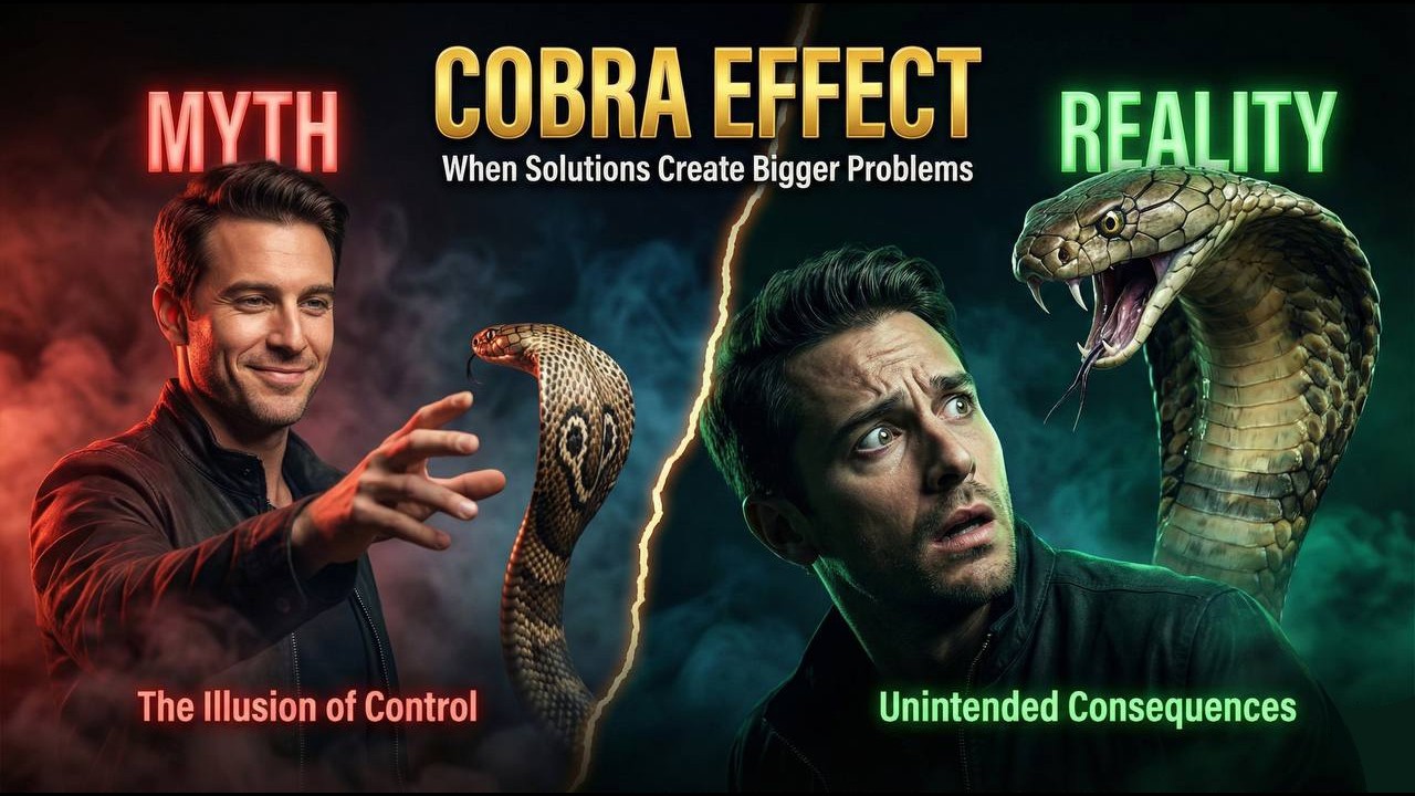 Cobra Effect : မှားယွင်းသောမက်လုံးများ၏ အကျိုးသက်​ရောက်မှု 🐍