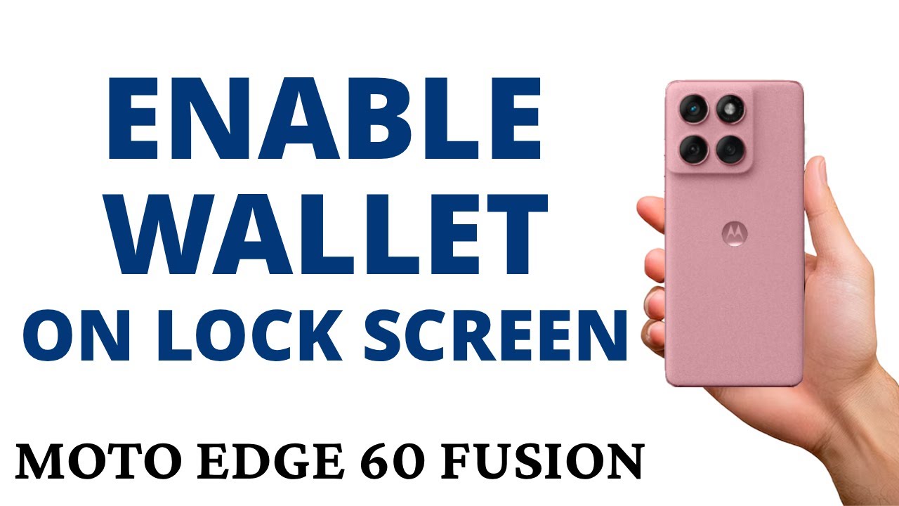 How to ENABLE WALLET ACCESS on LOCK SCREEN on the MOTO EDGE 60 FUSION!