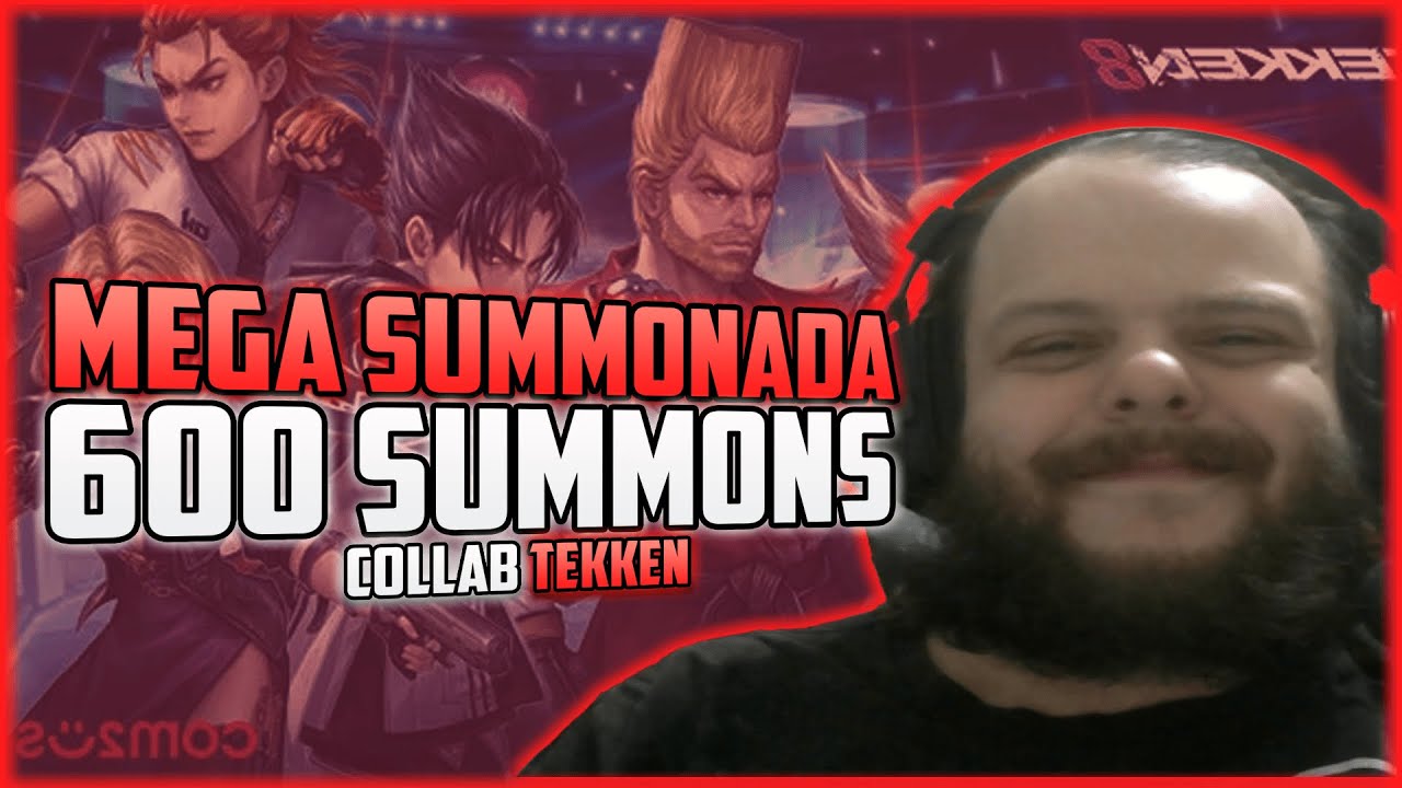 MEGA SUMMONADA DE COLLAB DO TEKKEN, MAIS DE 600 SUMMONS! SUMMONERS WAR