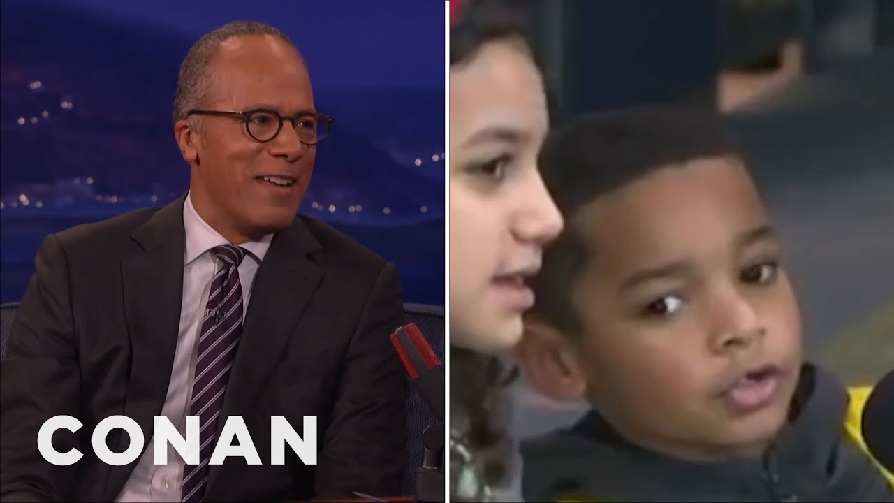 Lester Holt Has Plans To Meet His Littlest Fan | CONAN on TBS