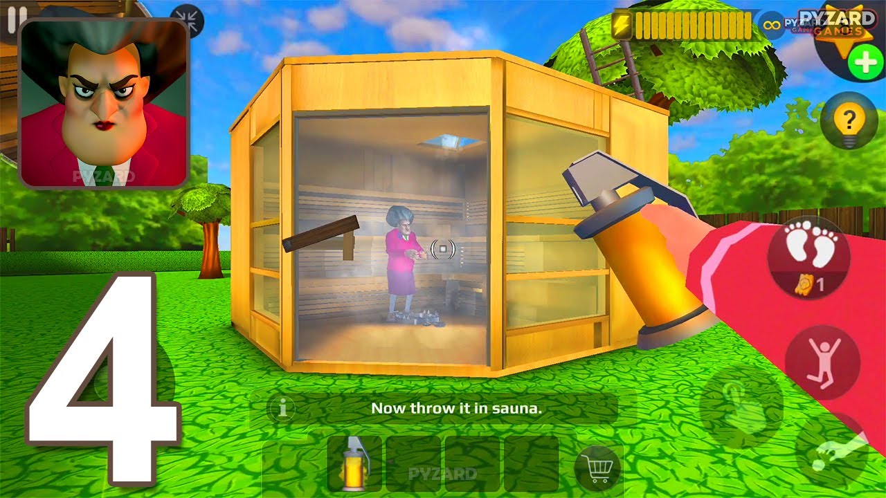 Scary Teacher 3D - Gameplay Walkthrough Part 4 - Chapter 1 Pranks Troll Miss T (Android, iOS)