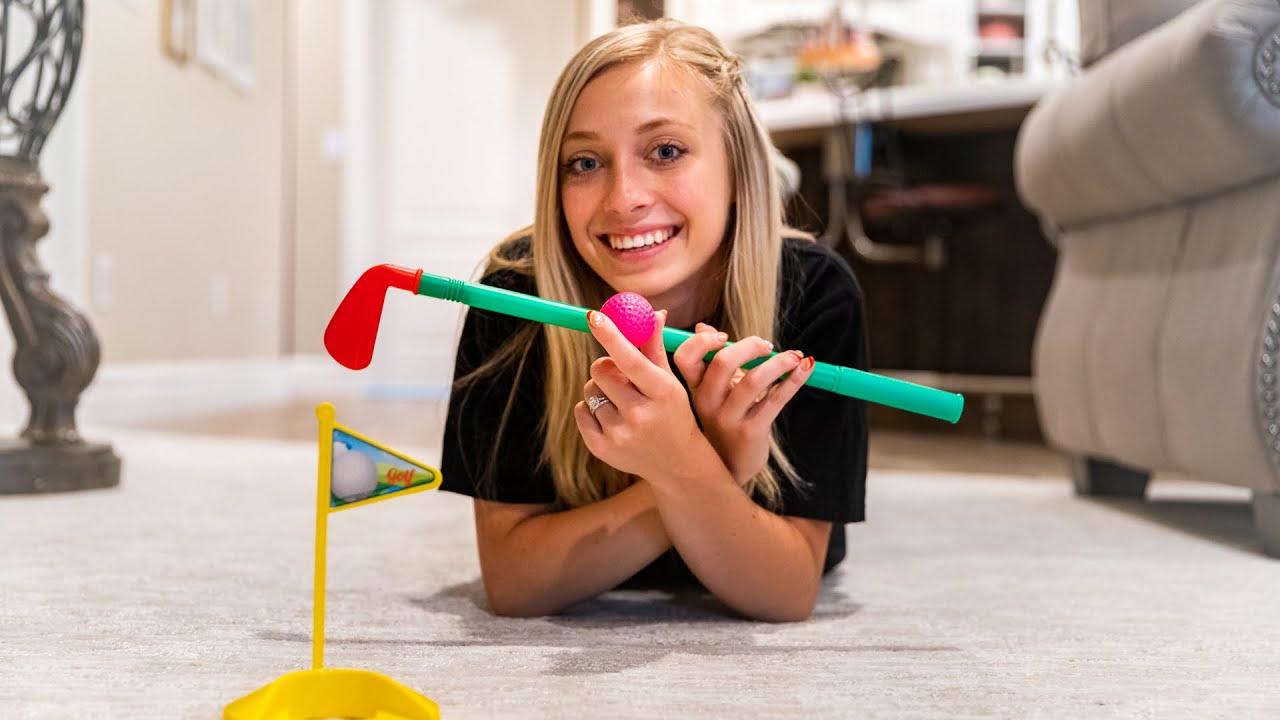 Mini Golf At Home For $1  | Fun Ideas For Couples Episode 24