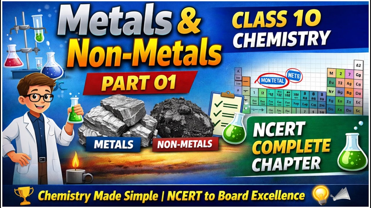 Metals And Non Metals Class 10 || Complete CHAPTER IN ONE SHOT || NCERT Covered (Chemistry)