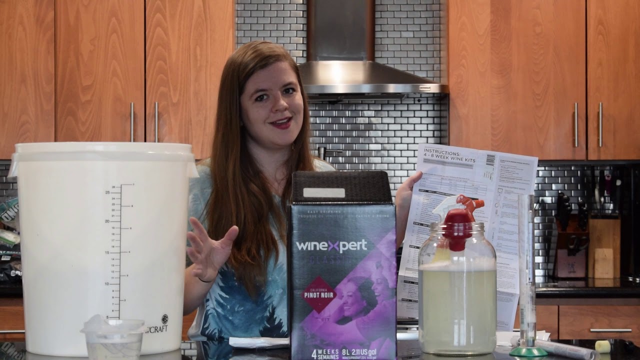 Home Brewing Pinot Noir from Winexpert Wine Kit   Part 1