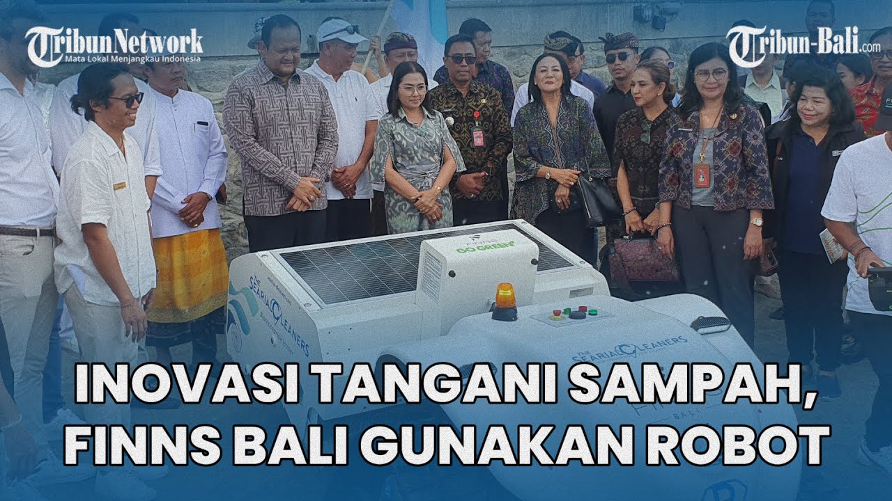 Inovasi Tangani Sampah, FINNS Bali Gunakan Teknologi Robot Bersihkan Pantai di Berawa Badung Bali
