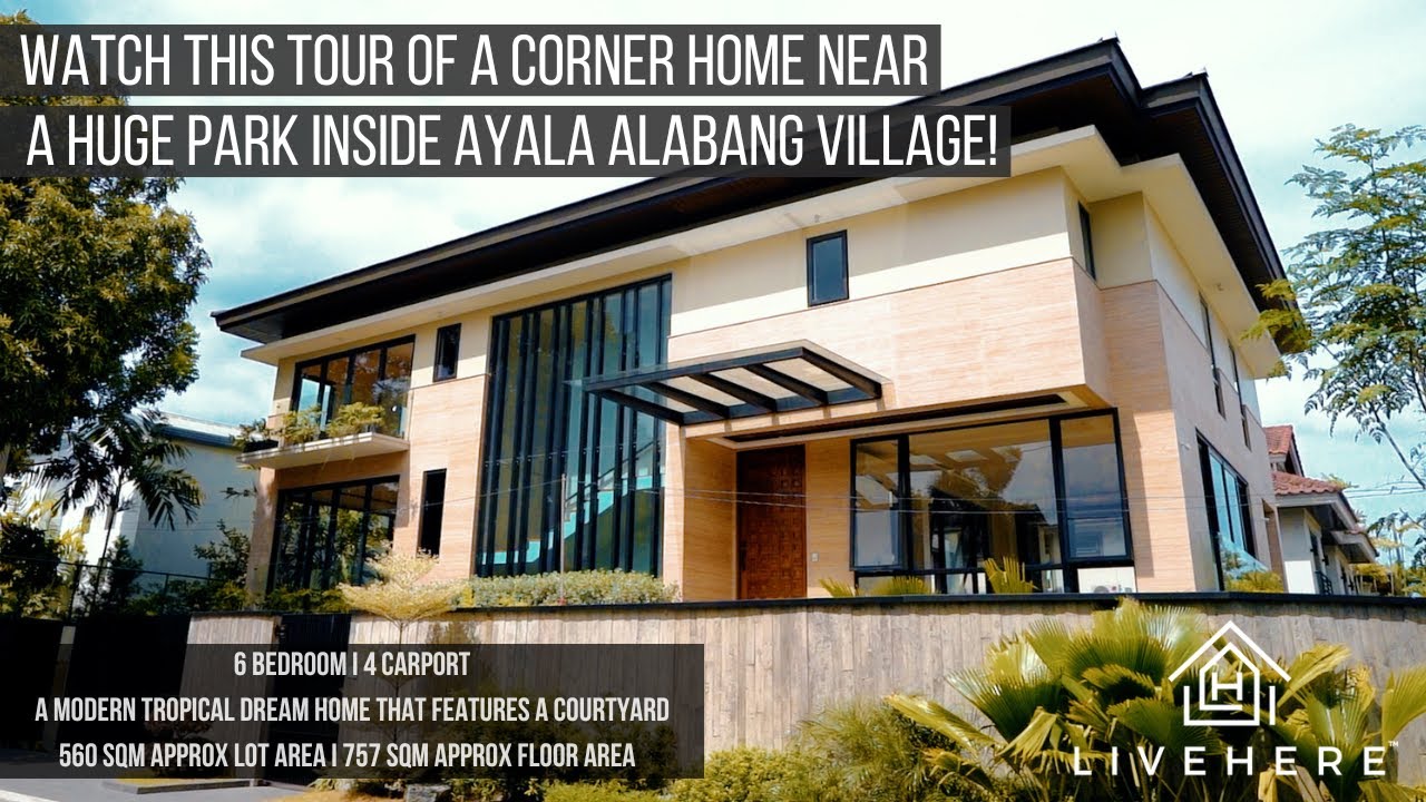 BRAND NEW CORNER HOME NEAR A HUGE PARK | Modern Tropical Dream Home | Ayala Alabang Village For Sale
