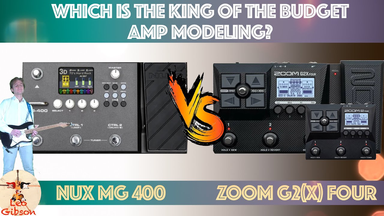 Zoom G2x Four vs NUX MG 400: which one to buy? Which is the best budget amp modelling pedalboard?