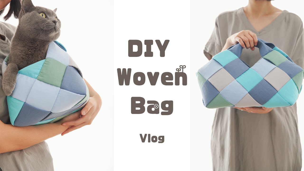 Taro's Crafting - DIY Woven Bag - Gift from my cat? - Vlog