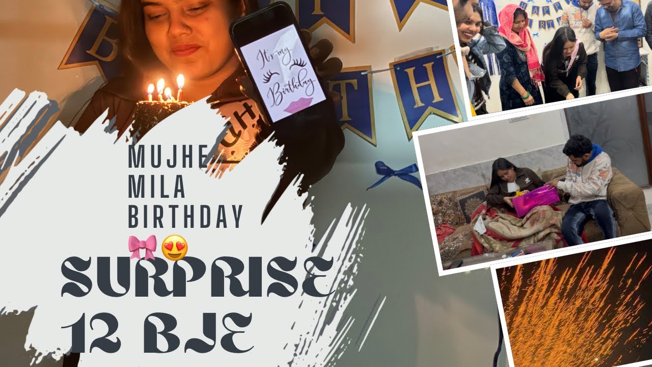 Birthday 🎁 surprise 12 bje 😍 || kya tha gift me ? 😱 || #love #trendingshorts #ytshorts #newpost 